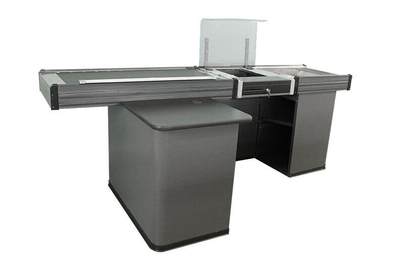 Kassentisch 2,5 m schmal - Linksband Kassentisch 2,5 m schmal - Linksband