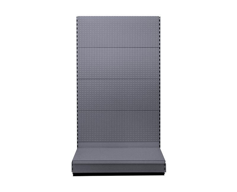 Lochwandregal mit einem Grundboden