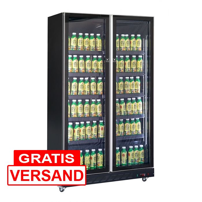 Kühlregal mit 2 Glastüren | 758 Liter Kühlregal mit 2 Glastüren | 758 Liter