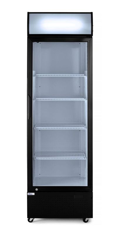 Eintüriger Kühlschrank mit hinterer Bar und hinterleuchteter Blende | Arktic | 254L | Schwarz Eintüriger Kühlschrank mit hinterer Bar und hinterleuchteter Blende | Arktic | 254L | Schwarz