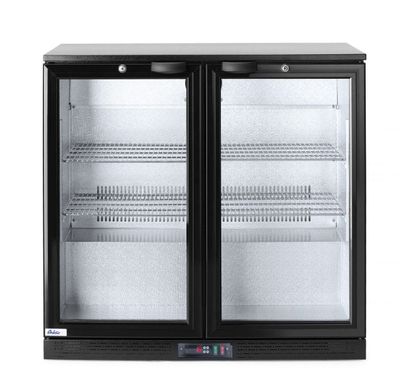 Kühlschrank mit doppelter Tür auf der Rückseite | Arktic | 180L | Schwarz