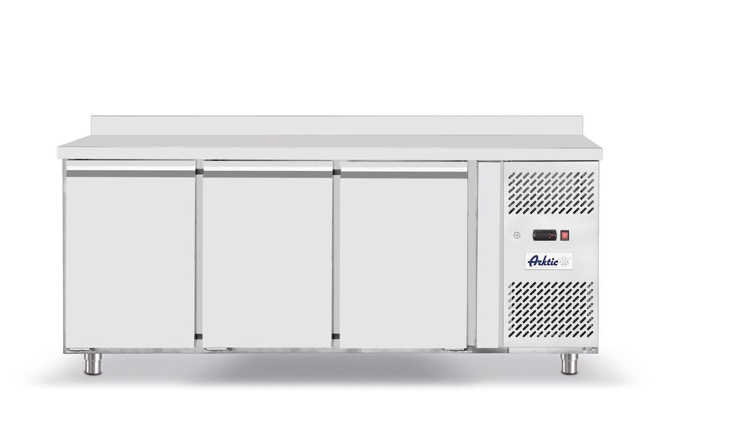 Edelstahl Tiefkühltisch | dreitürig | Profi Line | 420 L | Arktic