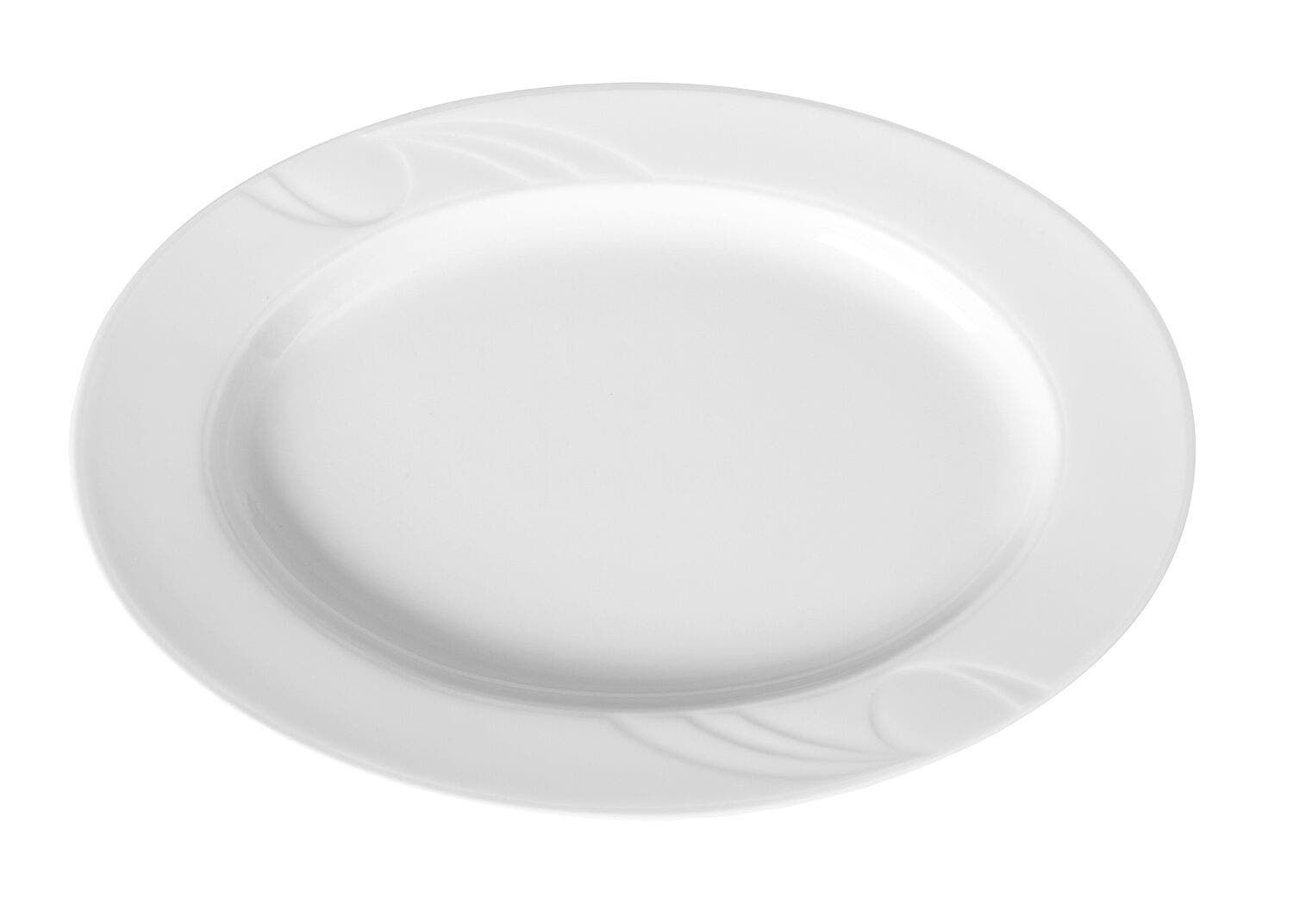 Porzellan Platte | oval | 6 stk.
