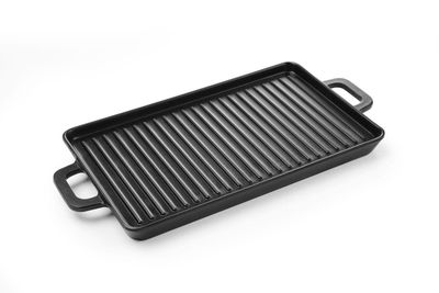 Melamin Miniatur-Grillplatte | Schwarz | 320x162x20mm