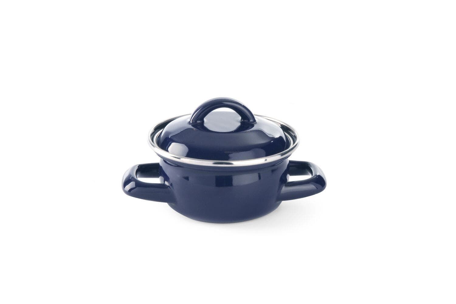 Suppen-/Saucentöpfchen | mit Deckel | verschiedene Größen, Größen: 0,5L | Blau | ⌀115x95mm