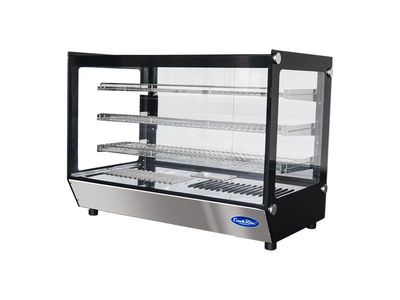 Professionelle Warmhaltevitrine mit 150L & LED Beleuchtung - 3 Ebenen Professionelle Warmhaltevitrine mit 150L & LED Beleuchtung - 3 Ebenen