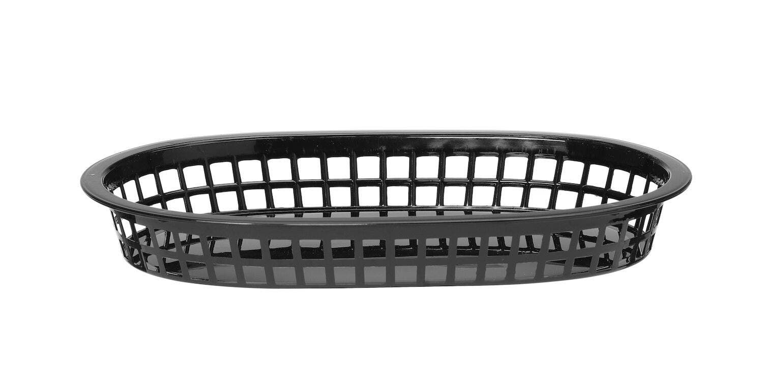 Servierkörbe im Fastfood-Stil | 6 Stk. | verschiedene Farben, Farben: Schwarz | 275x175x38mm