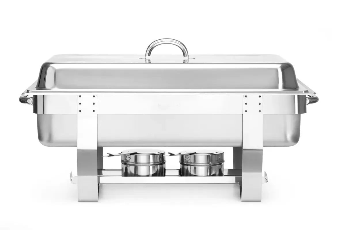 Chafing Dish Set, Edelstahl, mit GN 1/2 & GN 1/3 Behältern