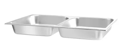 Lebensmittelpfanne GN 1/1, zweigeteilt, 7,5L Lebensmittelpfanne GN 1/1, zweigeteilt, 7,5L