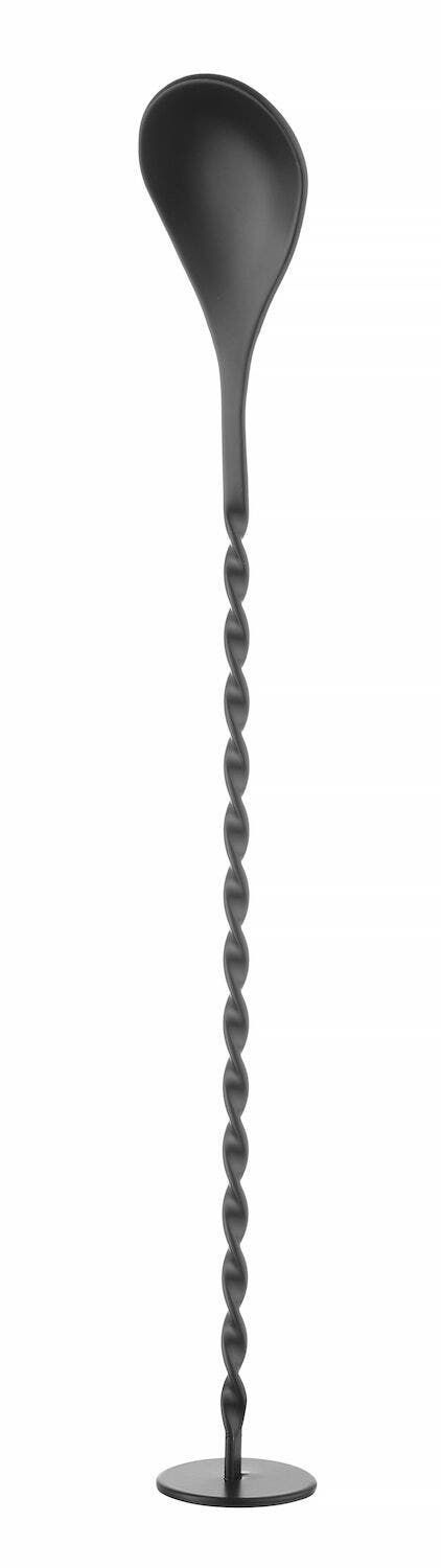 Barlöffel mit Stößel | BarUp | 280x35mm | verschiedene Farben, Farbe: Schwarz