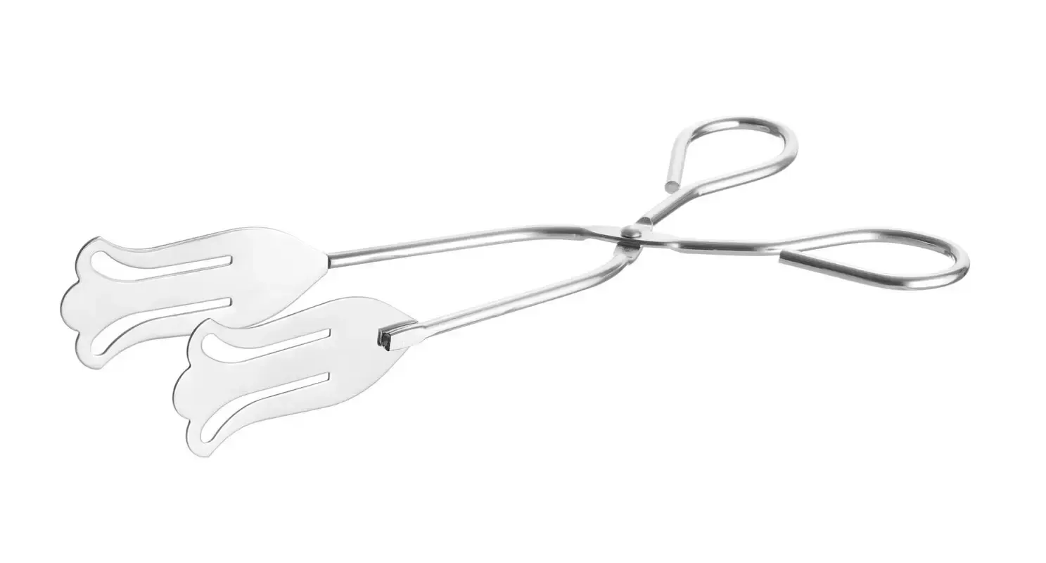 Gebäckzange aus Edelstahl, 220mm & 280mm, Größe: Gebäckzange (L)220mm