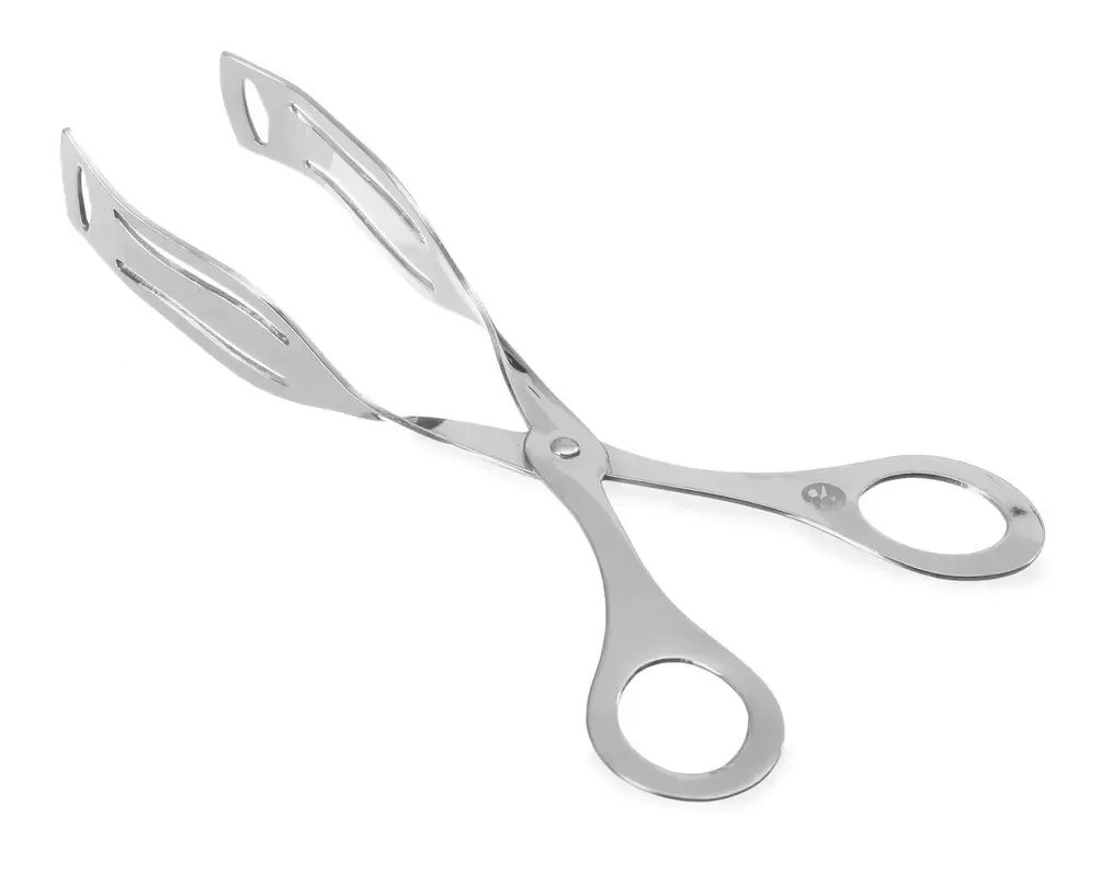 Edelstahl Gebäckzange, 220mm