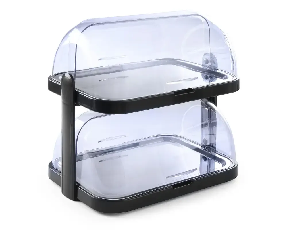 Rolltop-Kühldisplay, Doppelt, Mit 4 Kühlelementen
