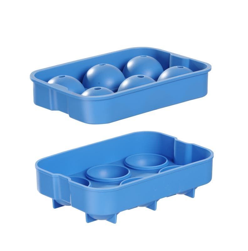 Eiswürfelform | kugelförmig | BarUp | Blau | 180x125x(H)50mm