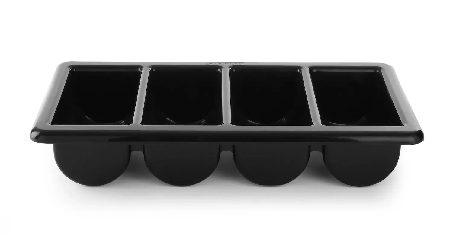 Besteckbehälter Schwarz  und Hellgrau | 530x325x(H)100mm
