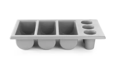 Besteckbehälter Schwarz & Hellgrau | 530x325x(H)105mm Besteckbehälter Schwarz & Hellgrau | 530x325x(H)105mm