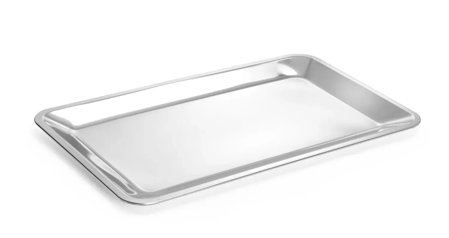 Serviertablett GN 1/1 Edelstahl | 530x325x(H)20mm