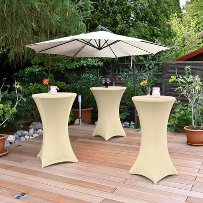 Stehtischhusse Ø80–85 cm | Weiß & Schwarz Stehtischhusse Ø80–85 cm | Weiß & Schwarz