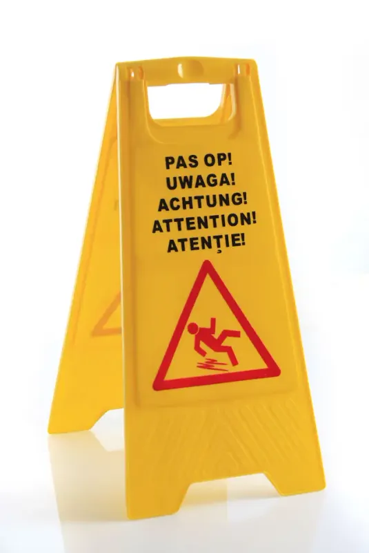 Warnschild Rutschgefahr | 300x460x615 mm Warnschild Rutschgefahr | 300x460x615 mm