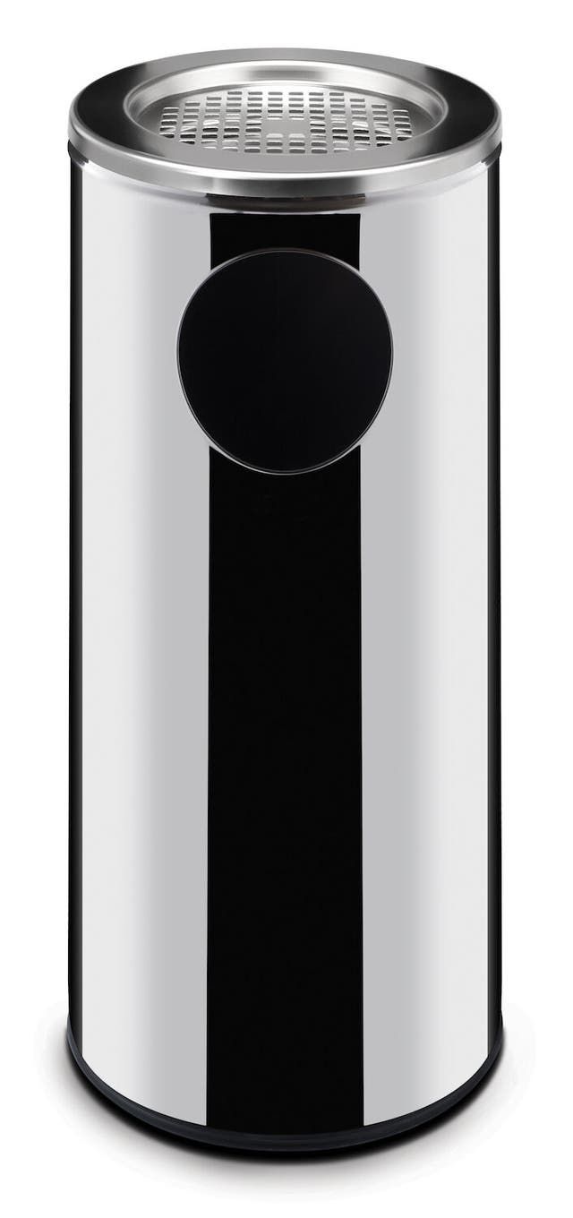 Mülleimer mit integriertem Aschenbecher | 33L | ⌀240x(H)660mm