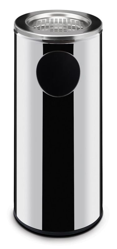 Mülleimer mit integriertem Aschenbecher | 33L | ⌀240x(H)660mm Mülleimer mit integriertem Aschenbecher | 33L | ⌀240x(H)660mm