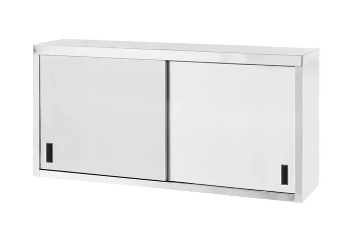 Edelstahl-Wandschrank mit Schiebetüren – Tiefe 400 mm Edelstahl-Wandschrank mit Schiebetüren – Tiefe 400 mm