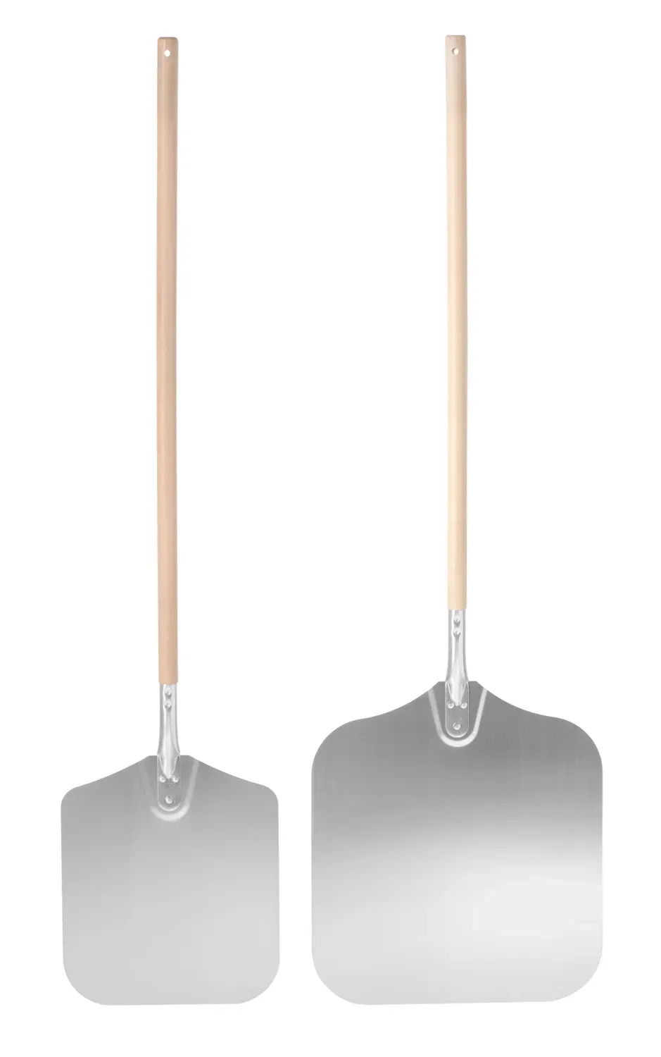 Pizzaschaufel aus Edelstahl – quadratisch, 1320 mm lang