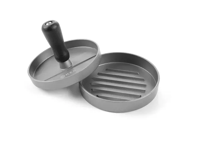 Hamburgerpresse aus Aluminium – Mit Antihaftbeschichtung und Grillmuster