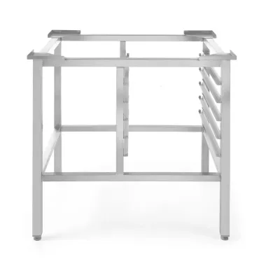 Robuster Edelstahl-Ständer für Dampfbacköfen GN 2/3 Robuster Edelstahl-Ständer für Dampfbacköfen GN 2/3