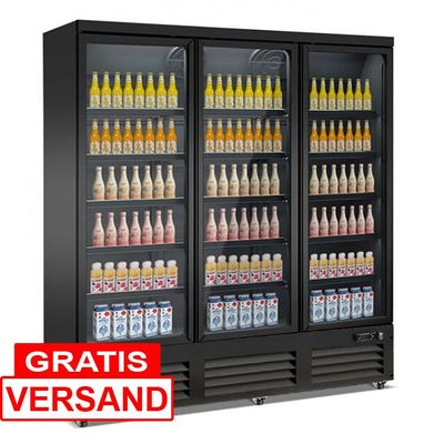 Getränkekühlschrank mit 3 Glastüren | 1600 Liter Getränkekühlschrank mit 3 Glastüren | 1600 Liter