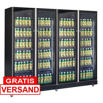 Kühlregal mit 4 Glastüren | 1608 Liter Kühlregal mit 4 Glastüren | 1608 Liter