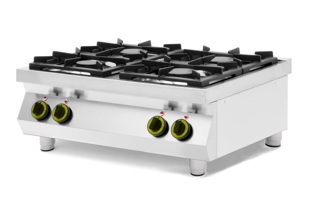 Gasherd Kitchen Line - 4 Kochfelder, Table-Top, HENDI, Kitchen Line