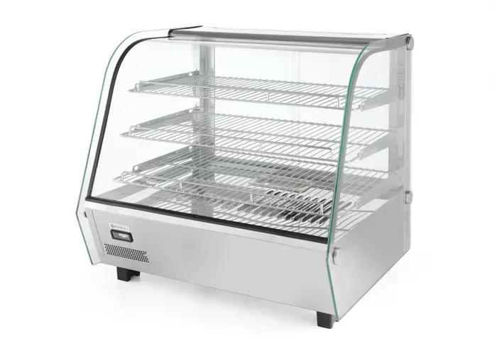 Warmhaltevitrine mit Quarzheizung & 2 Regalböden