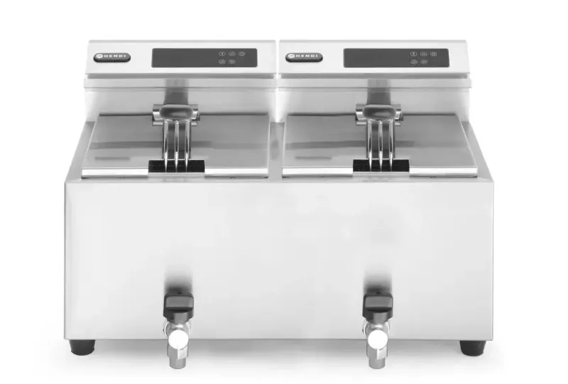 Fritteuse Profi Line digital mit Ablasshahn – 8 Liter | 3500 W Leistung Fritteuse Profi Line digital mit Ablasshahn – 8 Liter | 3500 W Leistung