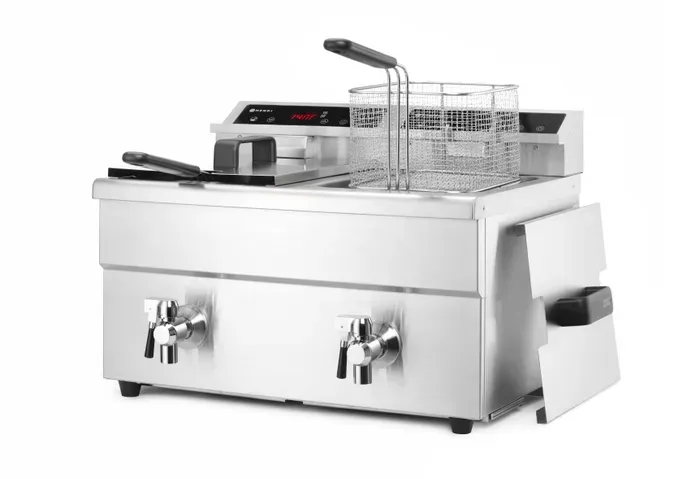 Induktionsfritteuse 16L mit 2 Körben | Profi Line | 230V/7000W | Edelstahl