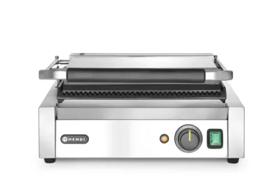 Gastronomie Kontaktgrill Elektrisch – Gerillte Platten, 340x235 mm