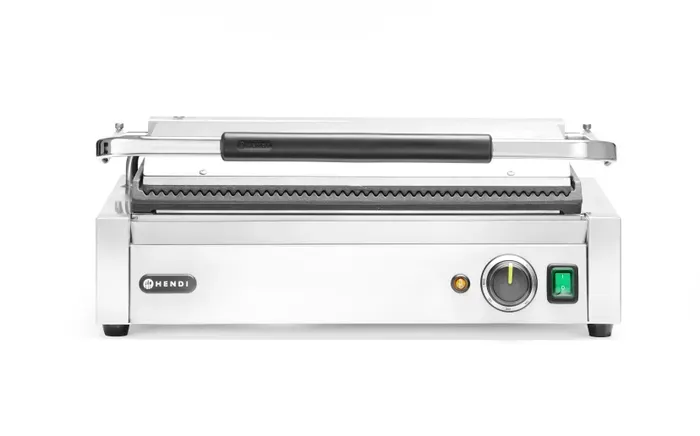 Gastronomie Kontaktgrill Panini XL – Gerillte Platten, 450x270 mm Gastronomie Kontaktgrill Panini XL – Gerillte Platten, 450x270 mm
