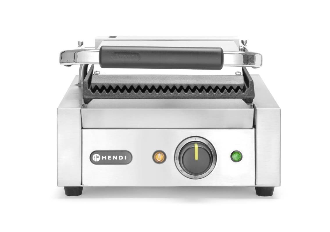 Kontaktgrill – Einzelversion oben & unten gerillt, elektrisch 310x375x(H)216 mm