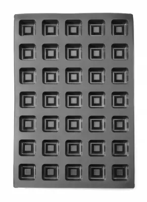 Silikonform Quadrat | Antihaft | 570×375×25 mm Silikonform Quadrat | Antihaft | 570×375×25 mm