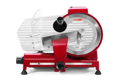 Profi Aufschnittmaschine 250 in roter Sonderedition Profi Aufschnittmaschine 250 in roter Sonderedition