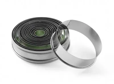 Ausstechformset rund – 14-teilig aus Edelstahl Ausstechformset rund – 14-teilig aus Edelstahl