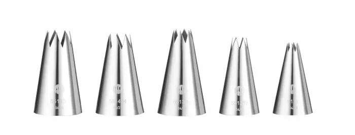 Spritztüllen | Edelstahl | 5-teiliges Set Spritztüllen | Edelstahl | 5-teiliges Set