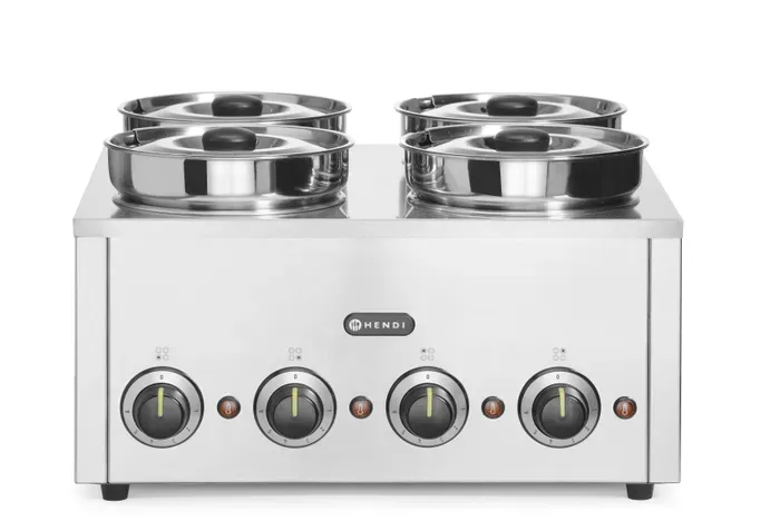 Thermosystem 4-fach aus Edelstahl mit 4 x 4 L Töpfen Thermosystem 4-fach aus Edelstahl mit 4 x 4 L Töpfen