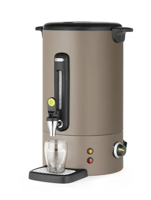 Heißgetränkekessel UNIQ aus Edelstahl mit Warmhaltefunktion, Kapazität: 9L 	307x330x(h)450 Taupe