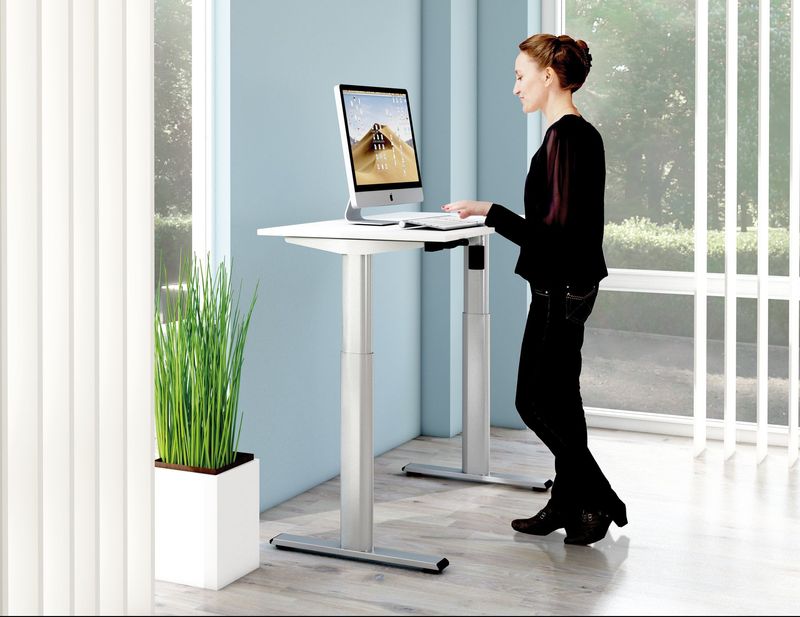 Move 1 Base | Elektrisch höhenverstellbarer Steh-Sitz-Tisch mit Sideboard Move 1 Base | Elektrisch höhenverstellbarer Steh-Sitz-Tisch mit Sideboard