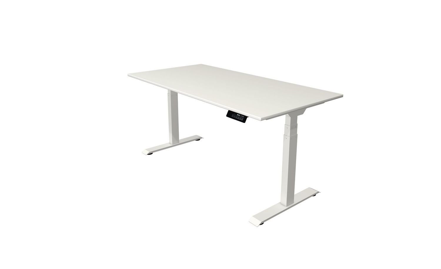 Move 1 Stable | Höhenverstellbarer Schreibtisch, Tischplattenfarbe: Weiß, Gestell: Weiß