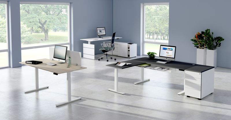 Höhenverstellbarer Schreibtisch | Verschiedene Varianten Höhenverstellbarer Schreibtisch | Verschiedene Varianten
