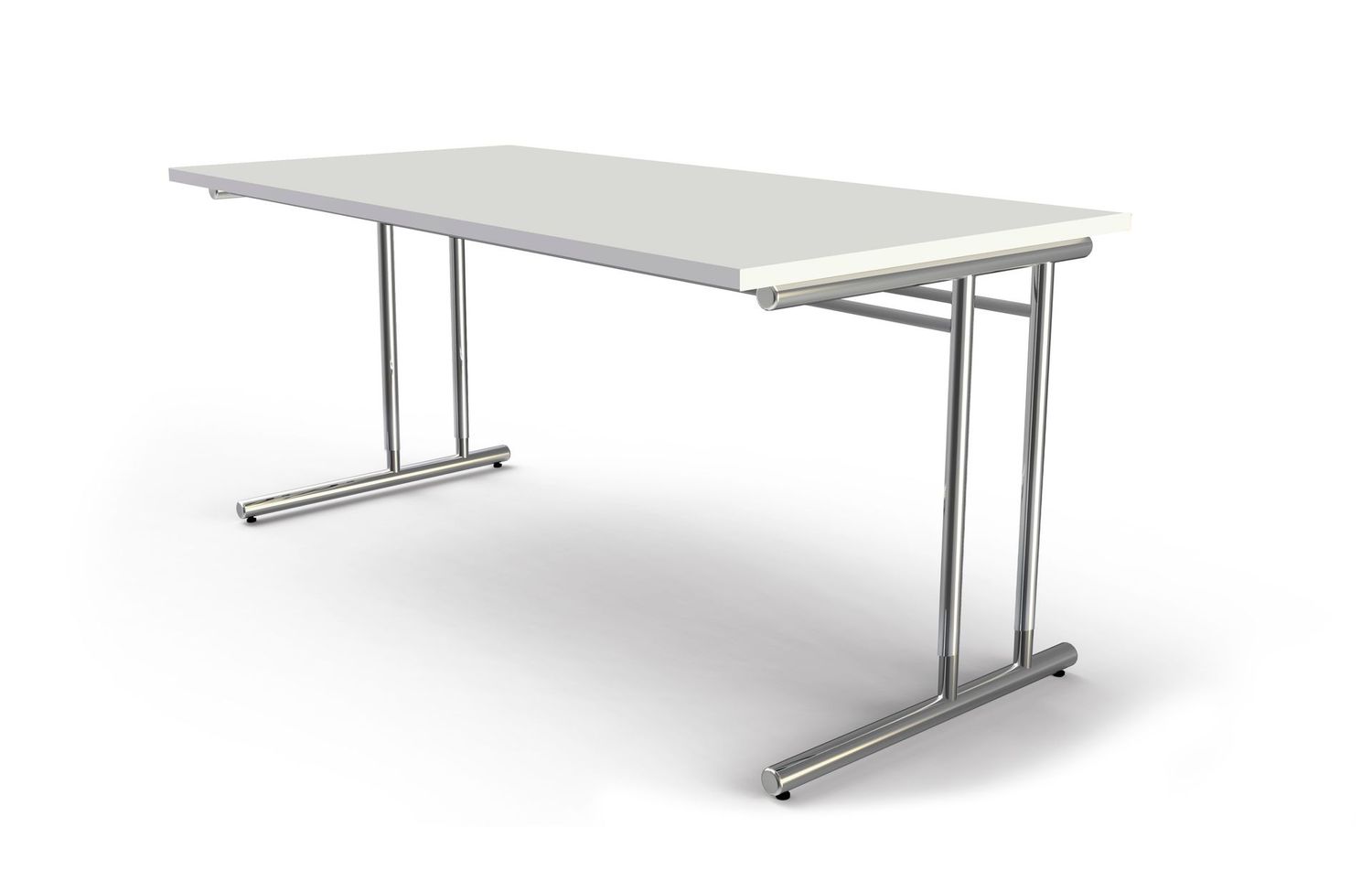 Schreibtisch | Verschiedene Größen | Höhen Verstellbar Schreibtisch | Verschiedene Größen | Höhen Verstellbar, Tischplatte: Weiß, Anbau: Ohne Anbau