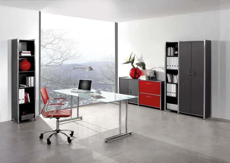 Schreibtisch mit Glasplatte | Verschiedene Maße Schreibtisch mit Glasplatte | Verschiedene Maße