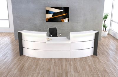 Moderne Empfangstheke Bari mit Niedrigmodul